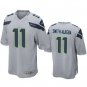 Men & Youth #11 Jaxon Smith-Njigba Seattle Seahawks Gray Stitched Game Jersey