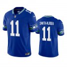 Men & Youth #11 Jaxon Smith-Njigba Seattle Seahawks Royal Throwback F.U.S.E. Limited Jersey