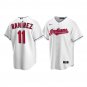 Men & Youth #11 Jose Ramirez Indians Cool Base White Home Jersey