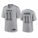 Men & Youth #11 Micah Parsons Dallas Cowboys Gray Atmosphere Fashion Game Jersey
