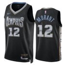 Men & Youth #12 Ja Morant Memphis 2022-23 City Edition Black Jersey