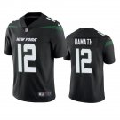 Men & Youth #12 Joe Namath New York Jets Color Rush Vapor Limited Black Jersey