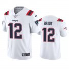 Men & Youth #12 Tom Brady New England Color Rush Limited White Jersey