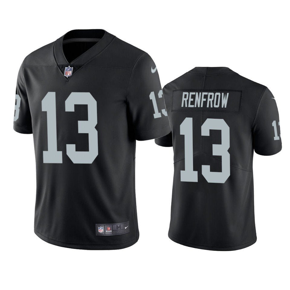 Men & Youth #13 Hunter Renfrow Raiders Color Rush Limited Black Jersey