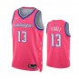 Men & Youth #13 Jordan Poole Washington Wizards 2022-23 City Edition Pink Jersey