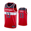 Men & Youth #13 Jordan Poole Washington Wizards 2022-23 Icon Edition Red Jersey