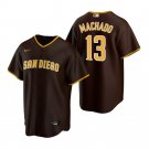Men & Youth #13 Manny Machado San Diego Padres Brown Road Cool Base Jersey