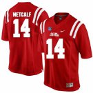 Men & Youth #14 D.K. Metcalf Ole Miss Rebels College Football Jersey Red
