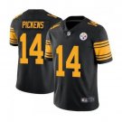 Men & Youth #14 George Pickens Pittsburgh Steelers Color Rush Limited Black Jersey