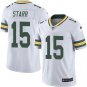 Men & Youth #15 Bart Starr Green Bay Packers Color Rush Vapor Limited White Jersey