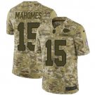 Men & Youth #15 Patrick Mahomes Kansas City Chiefs Salute eo Service Camo Jersey