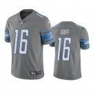 Men & Youth #16 Jared Goff Detroit Lions Color Rush Vapor Limited Gray Jersey