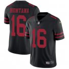Men & Youth #16 Joe Montana San Francisco 49ers Color Rush Limited Black Jersey