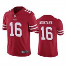 Men & Youth #16 Joe Montana San Francisco 49ers Color Rush Limited Red Jersey