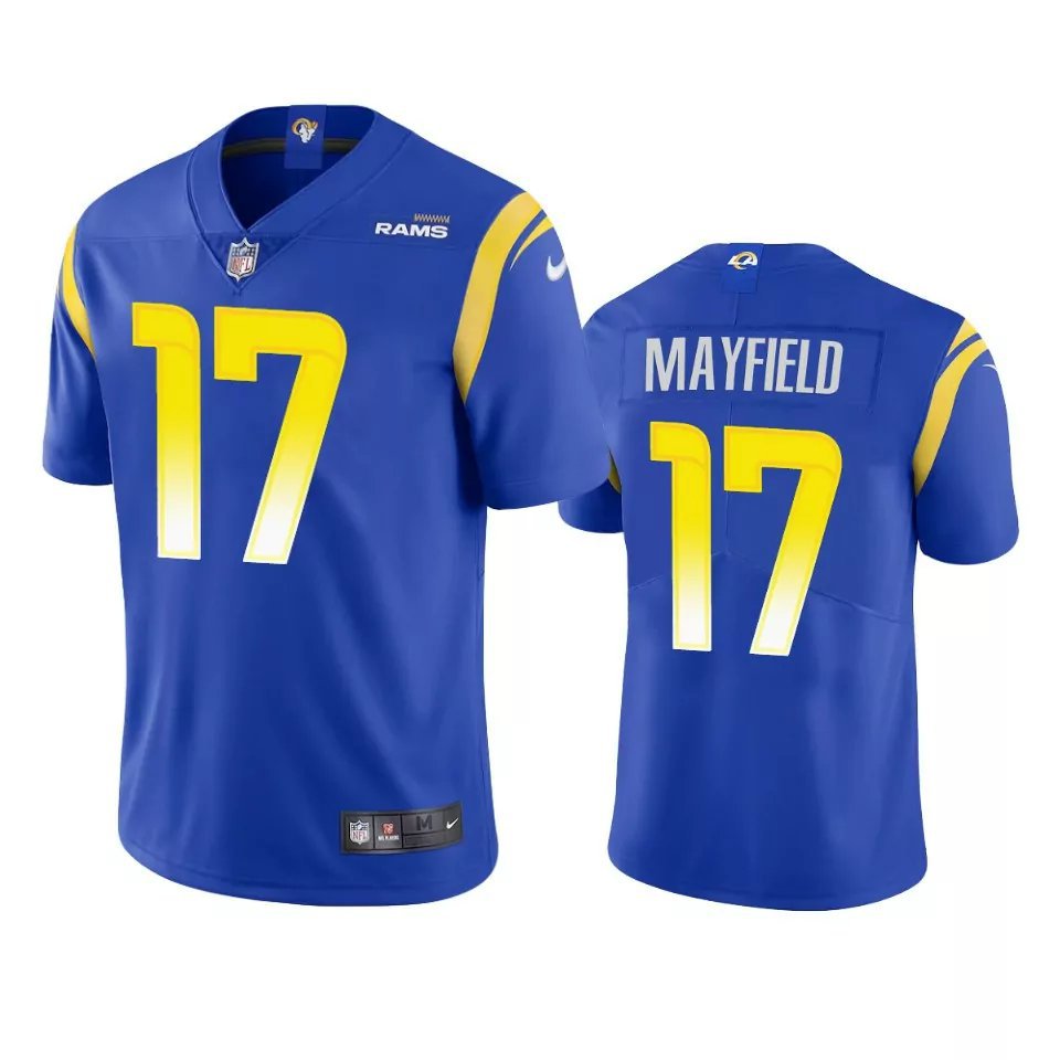 Men & Youth #17 Baker Mayfield Los Angeles Rams Color Rush Limited Royal Jersey