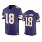 Men & Youth #18 Justin Jefferson Minnesota Vikings Purple Classic F.U.S.E. Limited Jersey