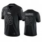 Men & Youth #18 Peyton Manning Denver Broncos Black Reflective Limited Jersey