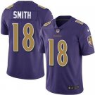 Men & Youth #18 Roquan Smith Baltimore Ravens Color Rush Vapor Limited Purple Jersey