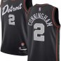 Men & Youth #2 Cade Cunningham Detroit Piston 2023/24 CIty Edition Black Jersey