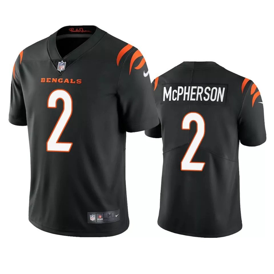 Men & Youth #2 Evan Mcpherson Cincinnati Bengals Color Rush Limited Black Jersey