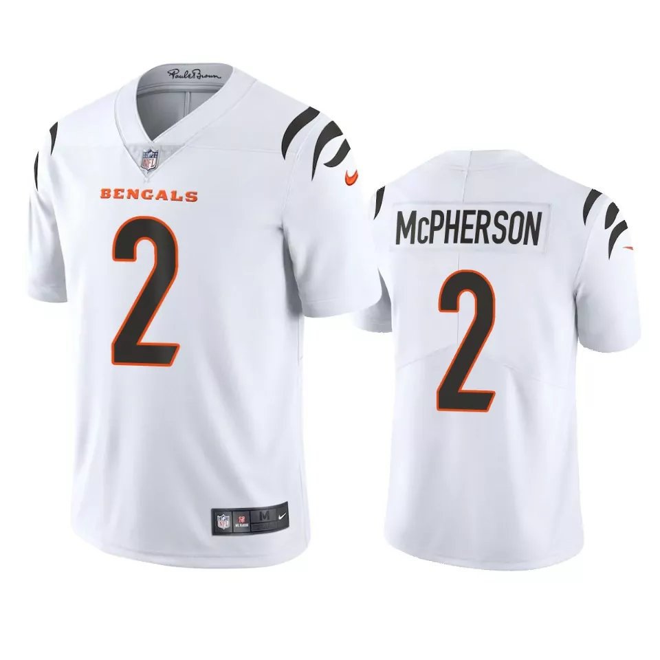 Men & Youth #2 Evan Mcpherson Cincinnati Bengals Color Rush Limited White Jersey