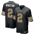 Men & Youth #2 Jameis Wintson New Orleans Saints Alternate Black Jersey