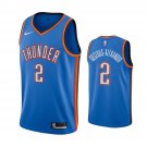 Men & Youth #2 Shai Gilgeous-Alexander Oklahoma City Thunder Icon Edition Blue Jersey