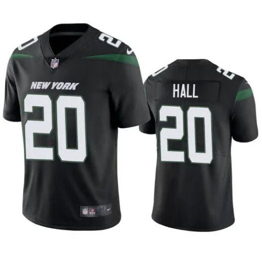 Men & Youth #20 Breece Hall Jets Color Rush Limited Black Jersey
