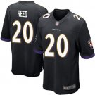 Men & Youth #20 Ed Reed Baltimore Ravens Black Game Jersey