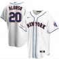 Men & Youth #20 Pete Alonso New York Mets White Home Cool Base Jersey