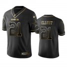Men & Youth #21 Ezekiel Elliott Dallas Cowboys Black Golden Edition Jersey