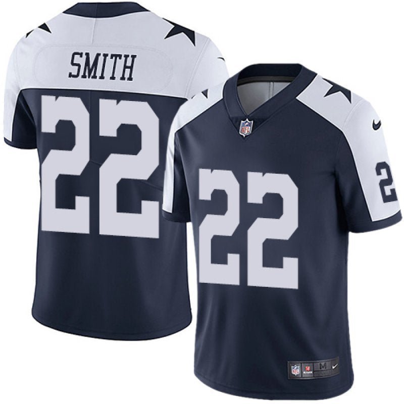 Men & Youth #22 Emmitt Smith Dallas Cowboys Color Rush Limited Navy Jersey
