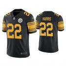 Men & Youth #22 Najee Harris Pittsburgh Steelers Color Rush Limited Black Jersey