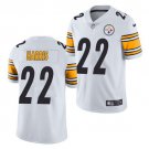 Men & Youth #22 Najee Harris Pittsburgh Steelers Color Rush Limited White Jersey