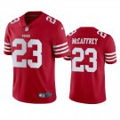 Men & Youth #23 Christian McCaffrey San Francisco Color Rush Limited Scarlet Jersey