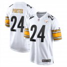 Men & Youth #24 Joey Porter Jr. Pittsburgh Steelers White Game Jersey