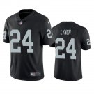 Men & Youth #24 Marshawn Lynch Raiders Color Rush Limited Black Jersey
