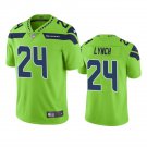 Men & Youth #24 Marshawn Lynch Seattle Seahawks Color Rush Limited Green Jersey