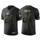 Men & Youth #24 Nick Chubb Cleveland Browns Black Golden Edition Jersey