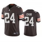 Men & Youth #24 Nick Chubb Cleveland Browns Color Rush Limited Bronw Jersey