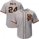 Men & Youth #24 Willie Mays San Francisco Giants Gray Road Cool Base Jersey