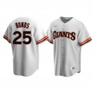 Men & Youth #25 Barry Bonds San Francisco Giants White Cooperstown Collection Home Jersey