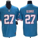 Men & Youth #27 Eddie George Tennessee Titans Throwback Light Blue Jersey