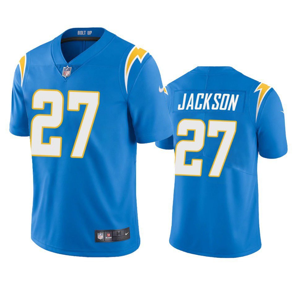 Men & Youth #27 J.C. Jackson Los Angeles Chargers Color Rush Limited Powder Blue Jersey