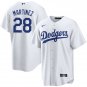 Men & Youth #28 J.D. Martinez Los Angeles Dodgers White Home Cool Base Jersey