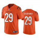 Men & Youth #29 Cam Taylor-Britt Cincinnati Bengals Color Rush Limited Orange Jersey