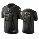 Men & Youth #29 Talanoa Hufanga Francisco 49ers Black Golden Jersey
