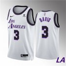 Men & Youth #3 Anthony Davis Los Angeles Lakers 2022-23 City Edition White Jersey