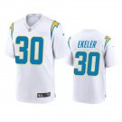 Men & Youth #30 Austin Ekeler Los Angeles Chargers White Game Jersey