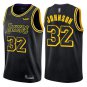 Men & Youth #32 Magic Johnson Los Angeles Lakers City Edition Black Jersey